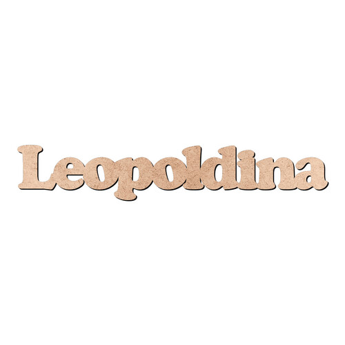 Recorte Leopoldina Cooper Black / MDF 3mm