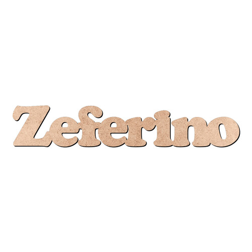 Recorte Zeferino Cooper Black / MDF 3mm