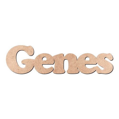 Recorte Genes Cooper Black / MDF 3mm