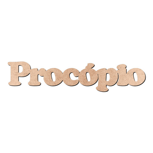 Recorte Procópio Cooper Black / MDF 3mm