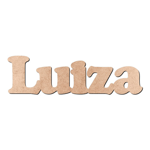 Recorte Luiza Cooper Black / MDF 3mm