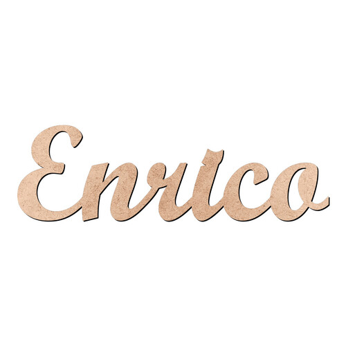 Recorte Enrico Script Mt Std / MDF 3mm