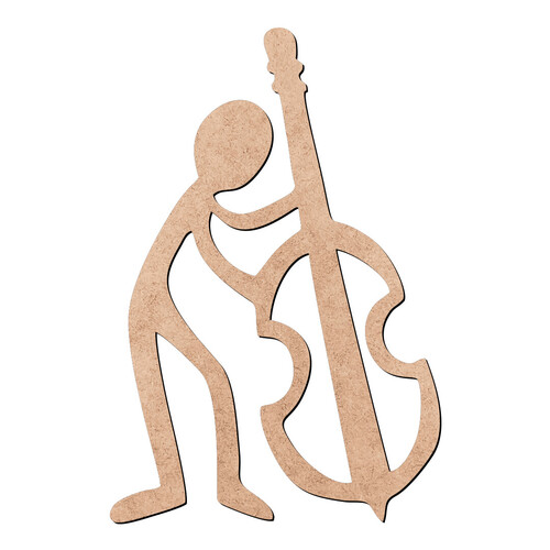 Recorte Músico Violoncelo / MDF 3mm