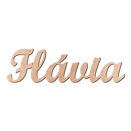 Recorte Flávia Script Mt Std / MDF 3mm