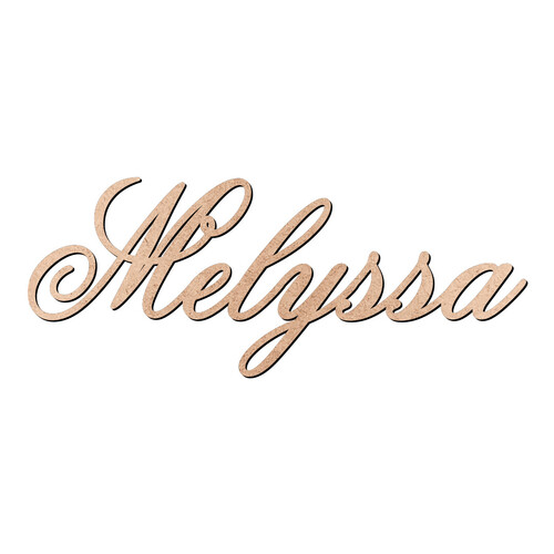 Recorte Melyssa Old Script / MDF 3mm