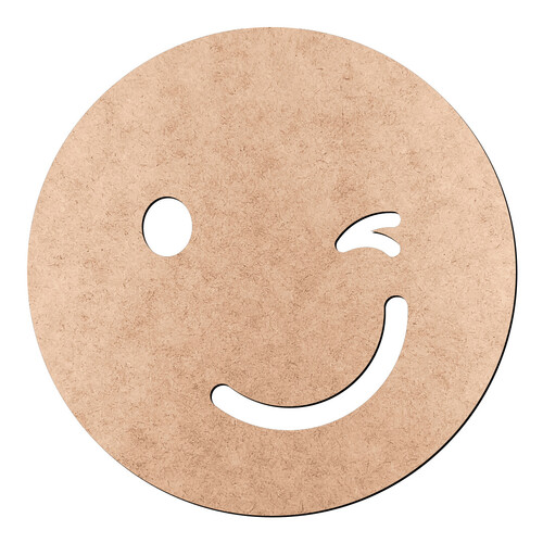 Recorte Emoticon Piscando / MDF 3mm