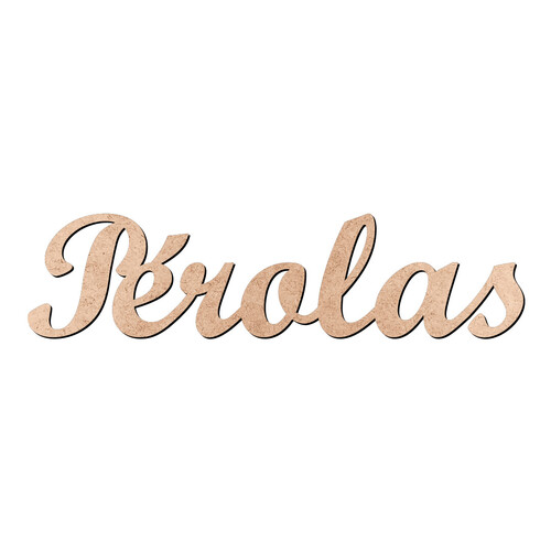 Recorte Pérolas Script Mt Std / MDF 3mm