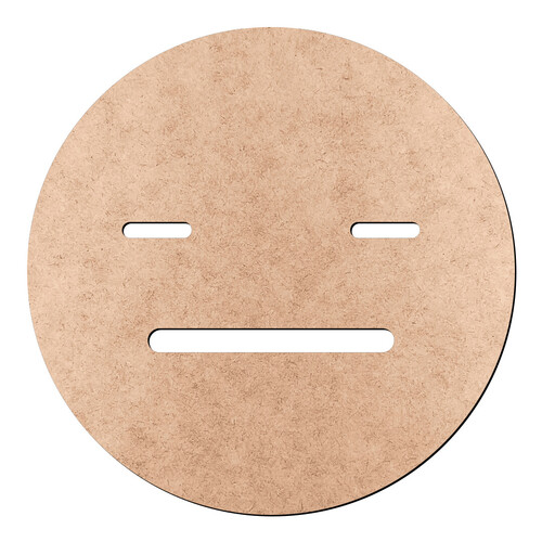 Recorte Emoticon Neutro / MDF 3mm