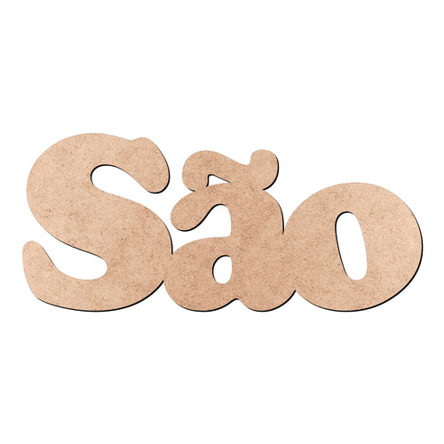 Recorte São Cooper Black / MDF 3mm