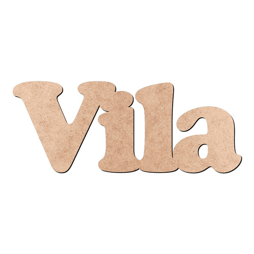 Recorte Vila Cooper Black / MDF 3mm