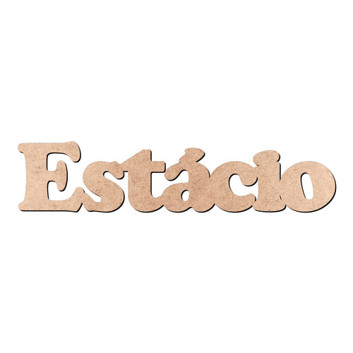Recorte Estácio Cooper Black / MDF 3mm