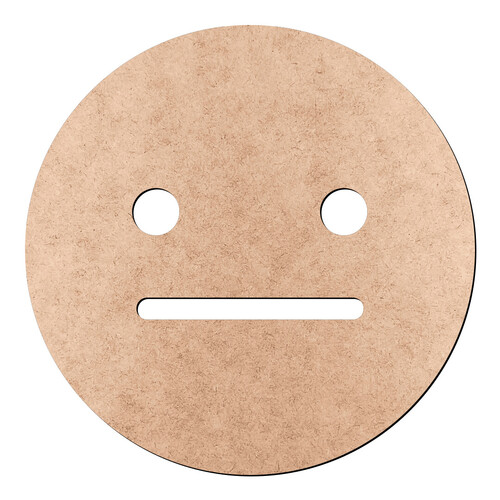 Recorte Emoticon Neutro / MDF 3mm