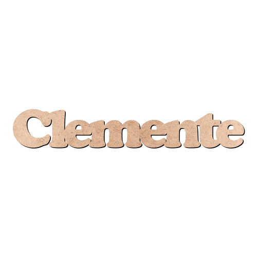 Recorte Clemente Cooper Black / MDF 3mm