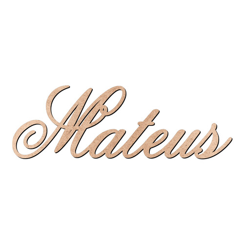 Recorte Mateus Old Script / MDF 3mm