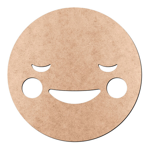 Recorte Emoticon Bochecha Corada / MDF 3mm