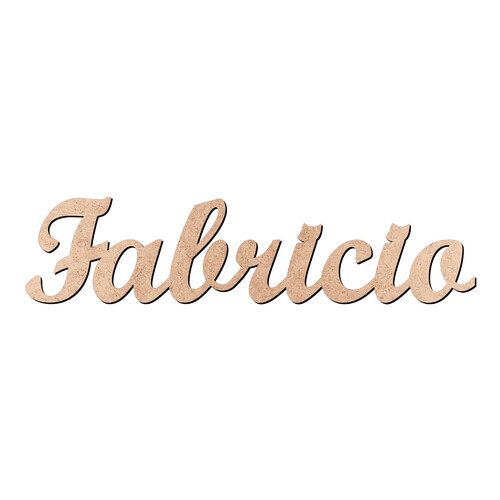 Recorte Fabricio Script Mt Std / MDF 3mm