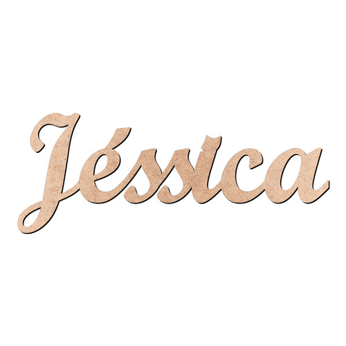Recorte Jéssica Script Mt Std / MDF 3mm