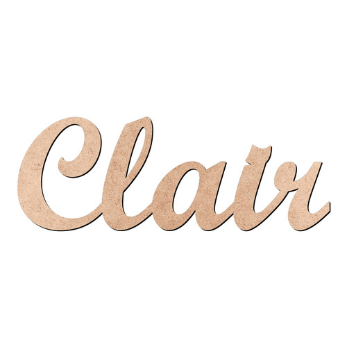 Recorte Clair Script Mt Std / MDF 3mm