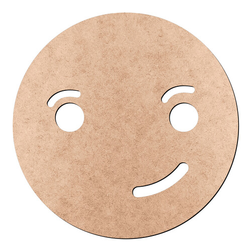 Recorte Emoticon Boca Torta / MDF 3mm