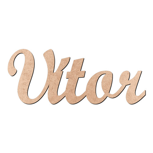 Recorte Vítor Script Mt Std / MDF 3mm