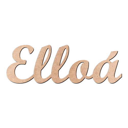 Recorte Elloá Script Mt Std / MDF 3mm
