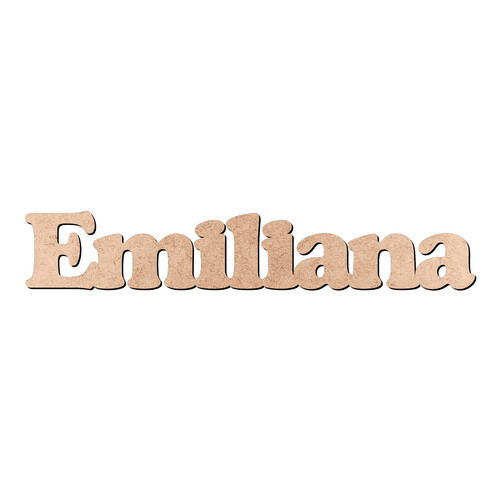 Recorte Emiliana Cooper Black / MDF 3mm