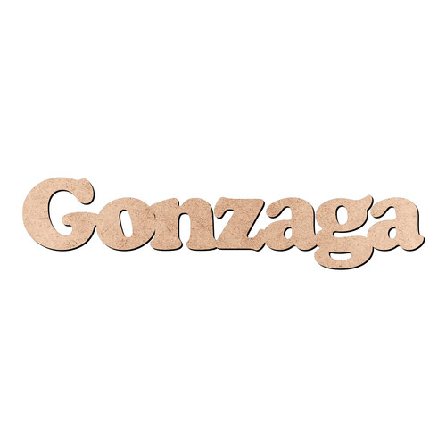 Recorte Gonzaga Cooper Black / MDF 3mm