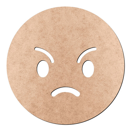 Recorte Emoticon Raiva / MDF 3mm