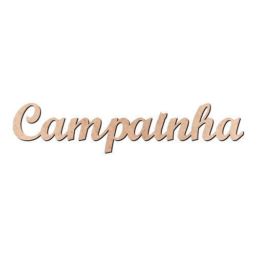 Recorte Campainha Script Mt Std / MDF 3mm