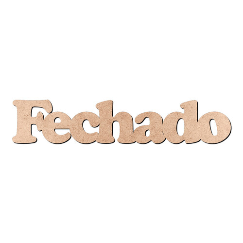 Recorte Fechado Cooper Black / MDF 3mm