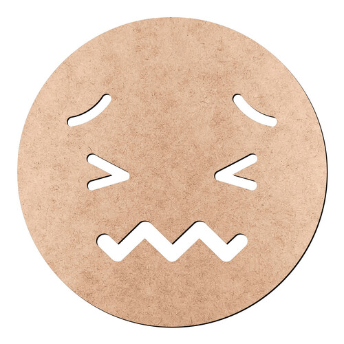 Recorte Emoticon Confuso / MDF 3mm