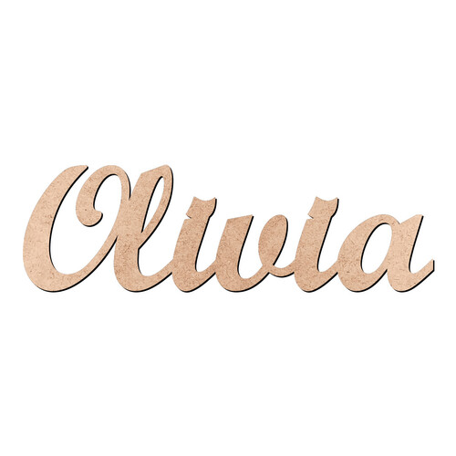 Recorte Olivia Script Mt Std / MDF 3mm