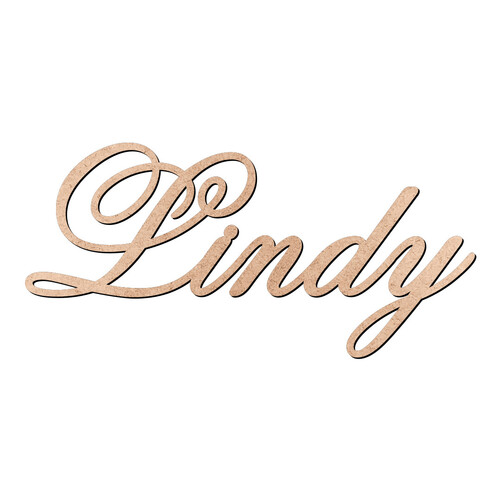 Recorte Lindy Old Script / MDF 3mm