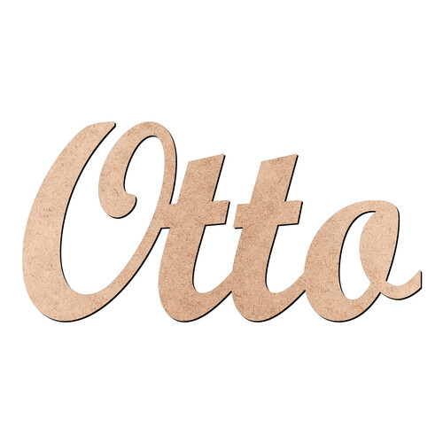 Recorte Otto Script Mt Std / MDF 3mm