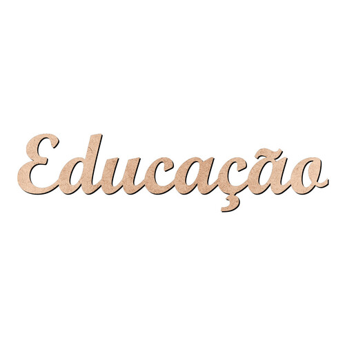 Recorte Educação Script Mt Std / MDF 3mm