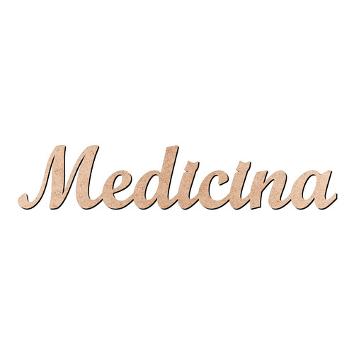 Recorte Medicina Script Mt Std / MDF 3mm