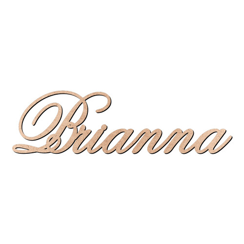 Recorte Brianna Old Script / MDF 3mm