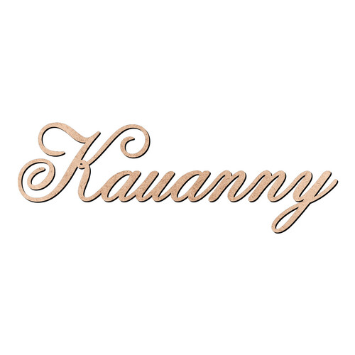 Recorte Kauanny Old Script / MDF 3mm