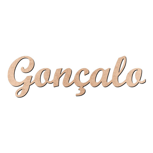 Recorte Gonçalo Script Mt Std / MDF 3mm