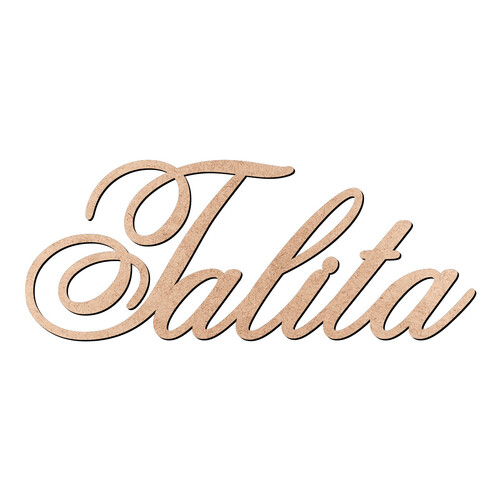 Recorte Talita Old Script / MDF 3mm