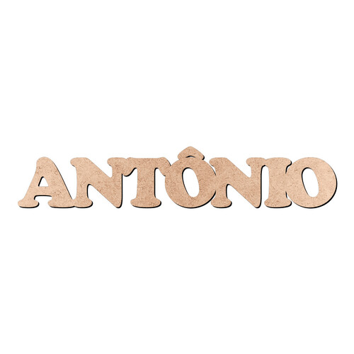 Recorte ANTÔNIO Cooper Black / MDF 3mm