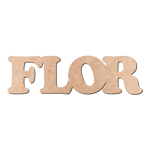 Recorte FLOR Cooper Black / MDF 3mm