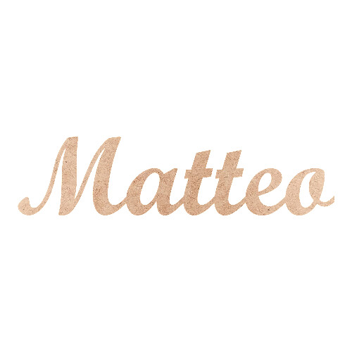 Recorte Matteo Script Mt Std / MDF 3mm