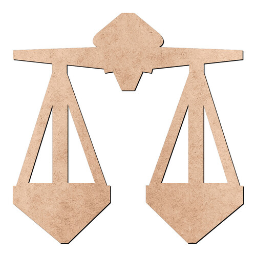 Recorte Signo Libra / MDF 3mm