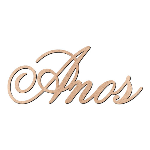 Recorte Anos Old Script / MDF 3mm