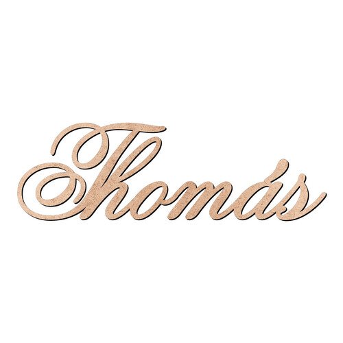 Recorte Thomás Old Script / MDF 3mm