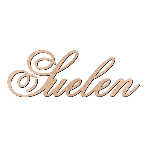 Recorte Suelen Old Script / MDF 3mm