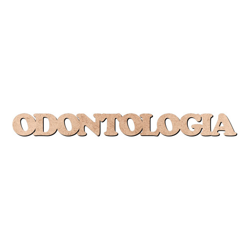 Recorte ODONTOLOGIA Cooper Black / MDF 3mm