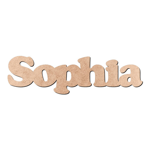 Recorte Sophia Cooper Black / MDF 3mm