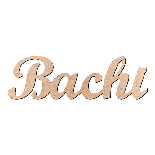 Recorte Bachi Script Mt Std / MDF 3mm